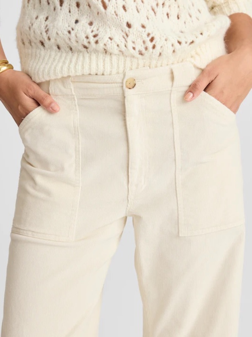 Madewell The Darted Barrel-Leg Utility Pant in Corduroy - Picture 2 of 8
